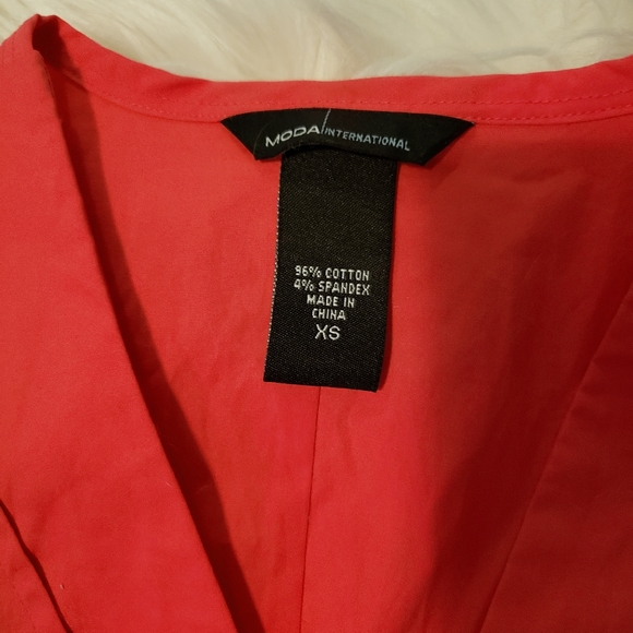 VS Moda International Sleeveless Blouse pnk/red XS - Picture 2 of 3